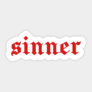 sinner Sticker